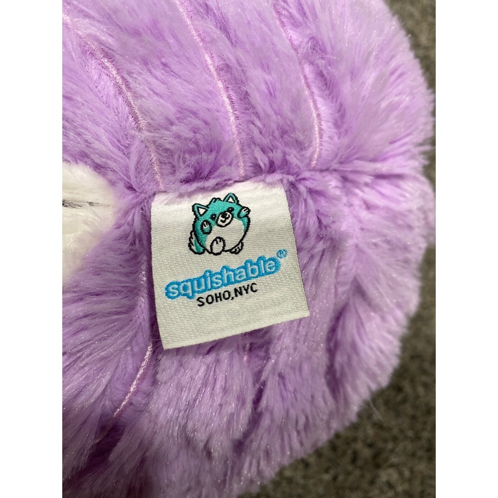 Squishable Clam with Pearl Plush Stuffed Animal Purple Pink Shell SOHO NYC NWT - Picture 3 of 3